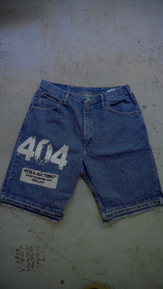1 of 1 “404” Patch Work Jorts