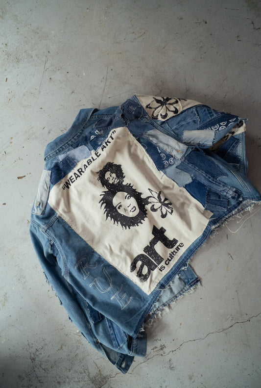 Custom Patchwork Denim Jacket