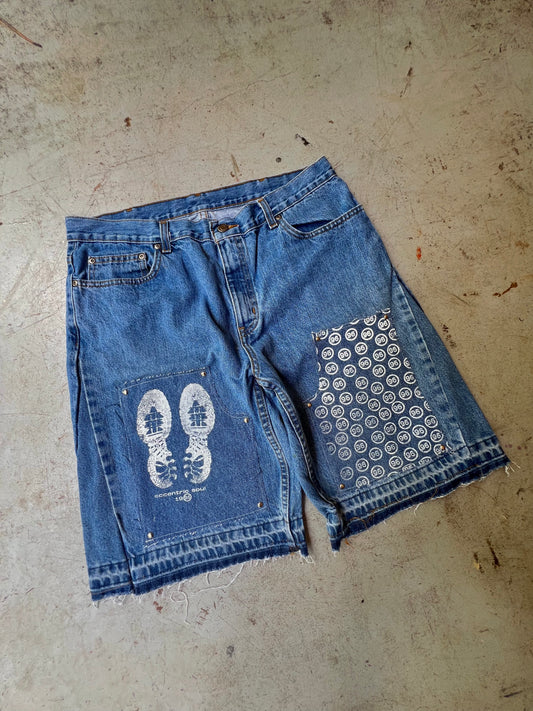 "96" Carpenter Jort Medium Wash