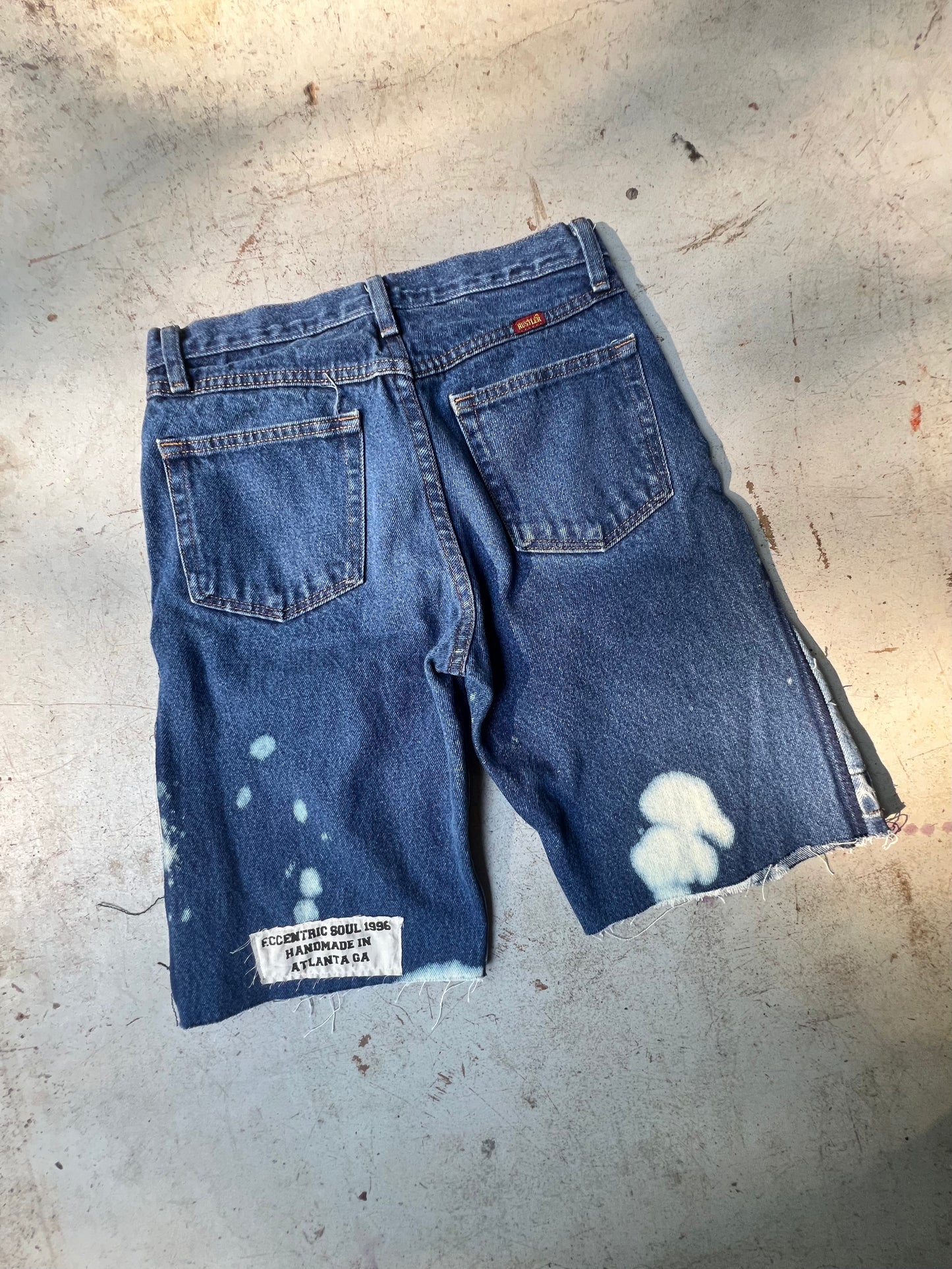 "Patchwork" Jorts Medium Wash