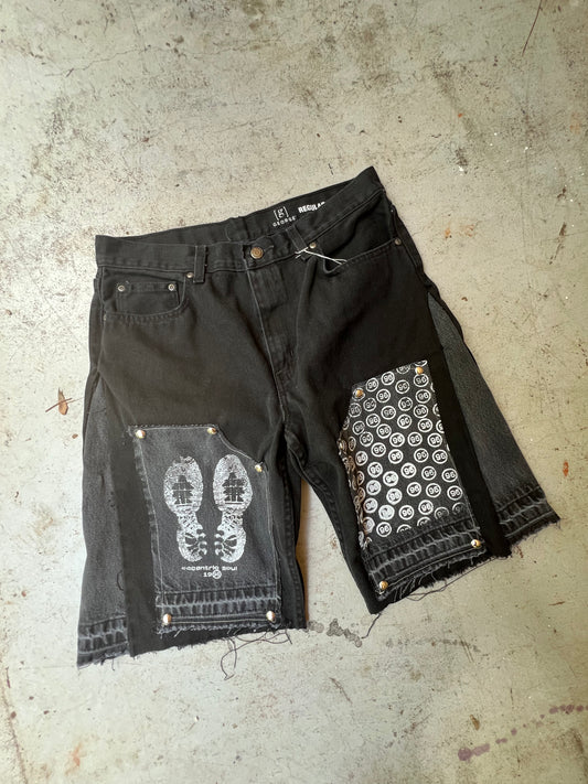 "96" Carpenter Jort Dark Black Wash