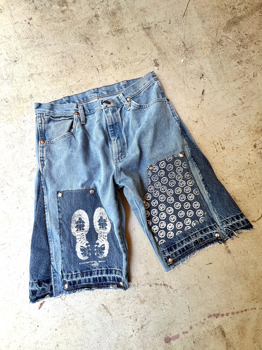 "96" Carpenter Jort Light Wash