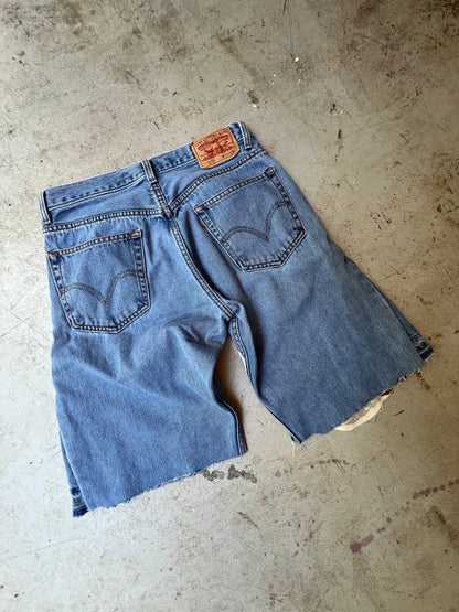 "Butterfly" Medium Wash Jorts