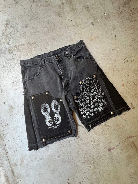 "96" Carpenter Jort Medium Black Wash
