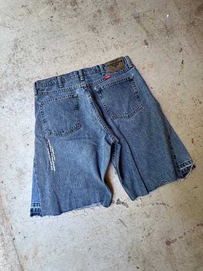 "96" Carpenter Jort Dark Medium Wash