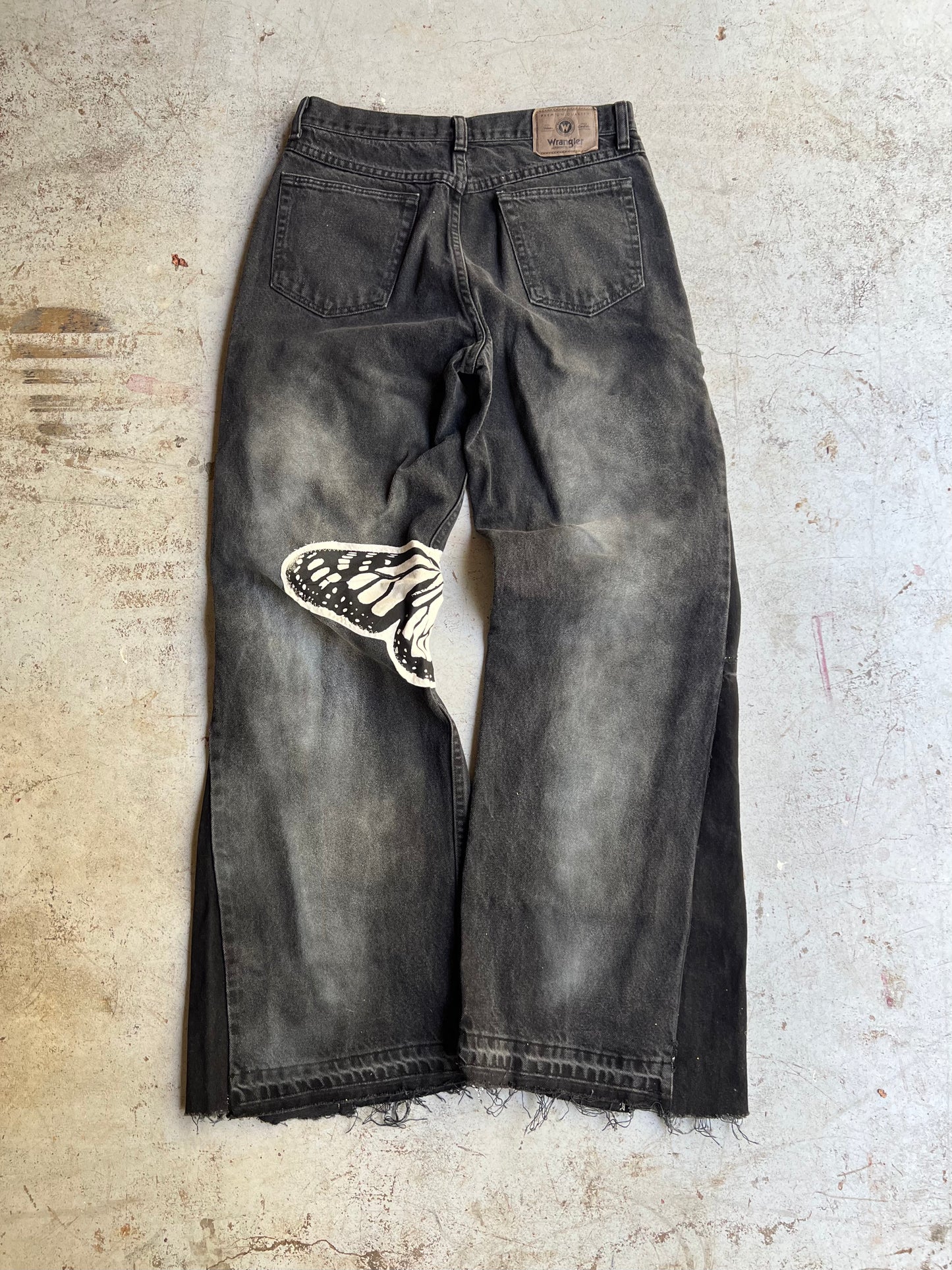 "Bloom" Denim 1 of 1 Mid Wash Black