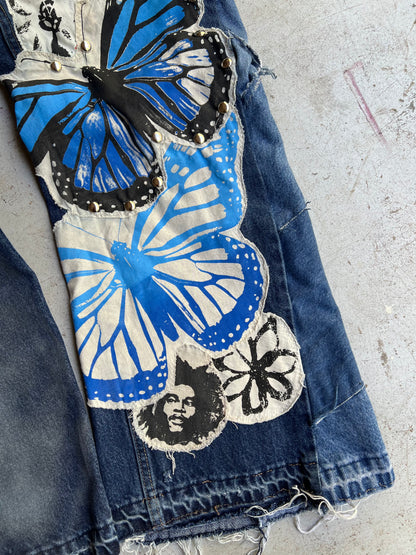 "Bloom" Denim 1 of 1 Dark Blue Wash