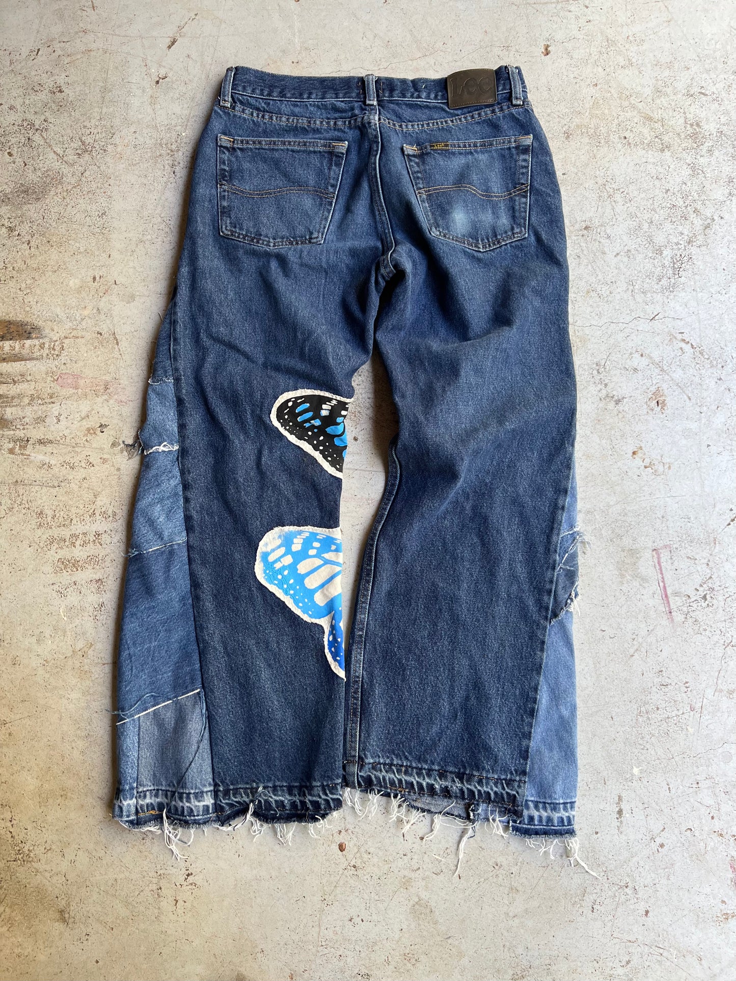 "Bloom" Denim 1 of 1 Dark Blue Wash