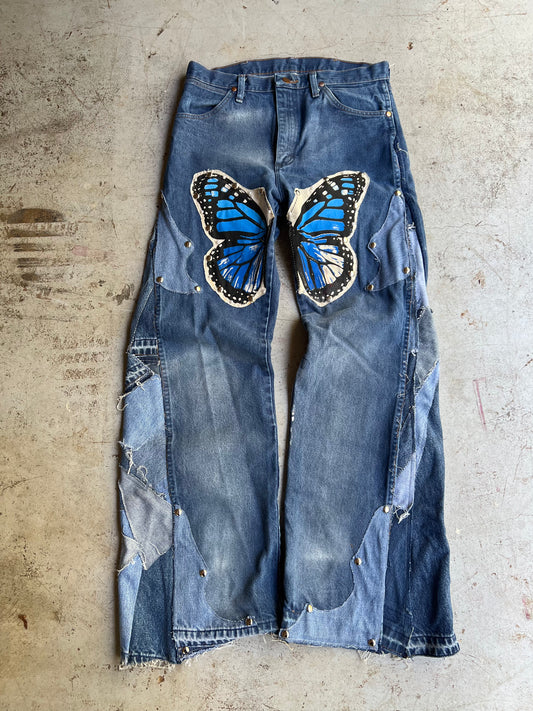 "Bloom" Denim 1 of 1 Mid Blue Wash