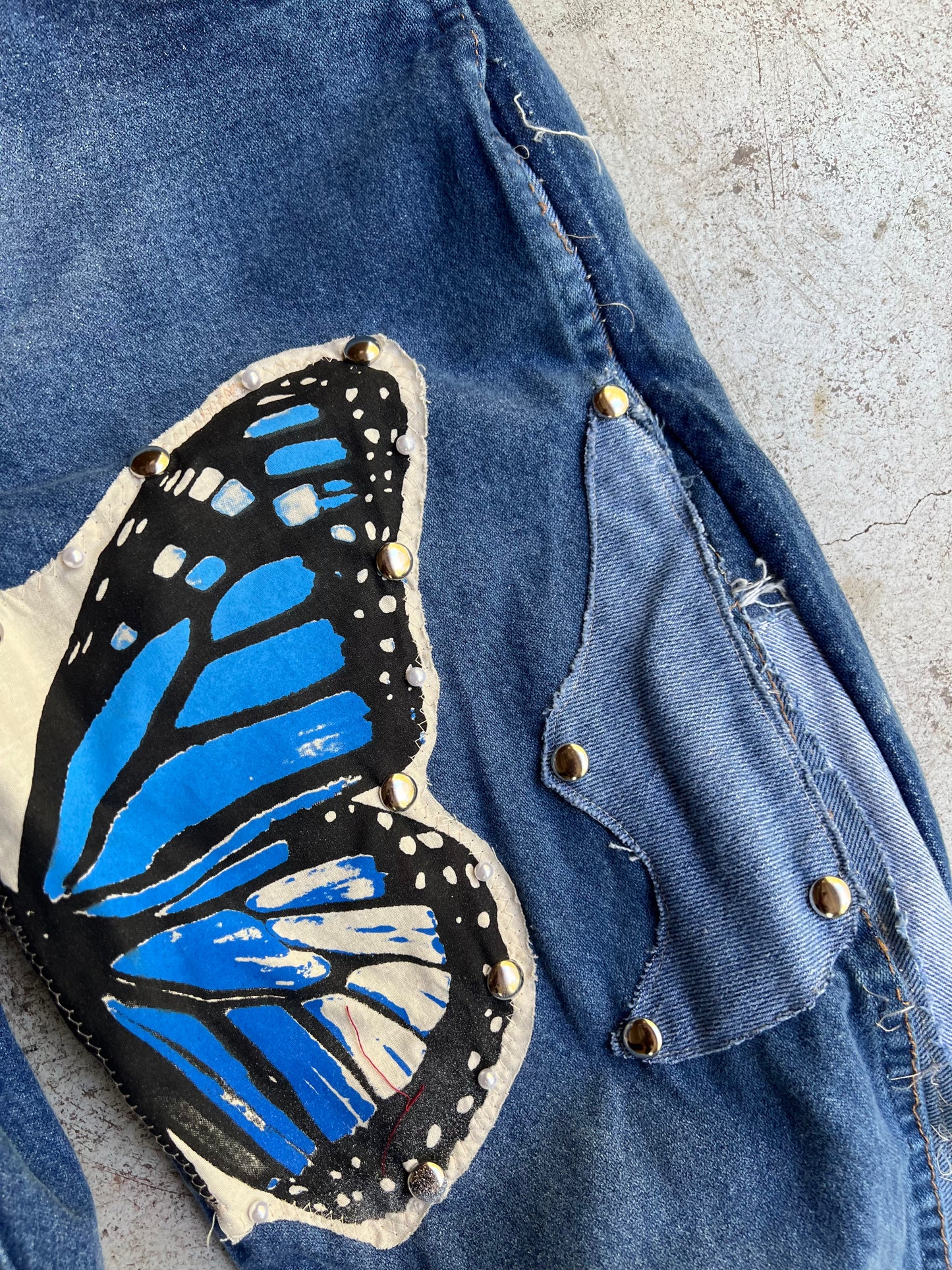 "Bloom" Denim 1 of 1 Mid Blue Wash