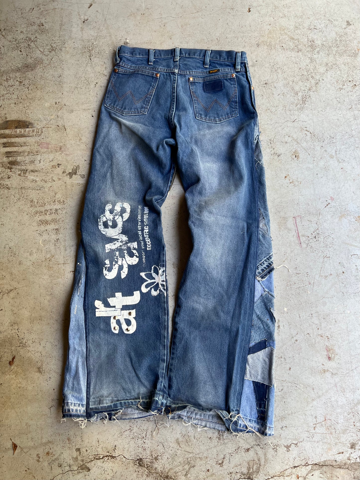 "Bloom" Denim 1 of 1 Mid Blue Wash