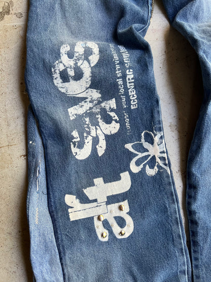 "Bloom" Denim 1 of 1 Mid Blue Wash