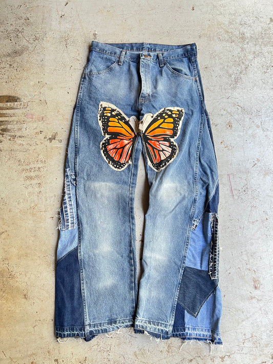 "Bloom" Denim 1 of 1 Mid Blue Wash