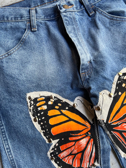 "Bloom" Denim 1 of 1 Mid Blue Wash