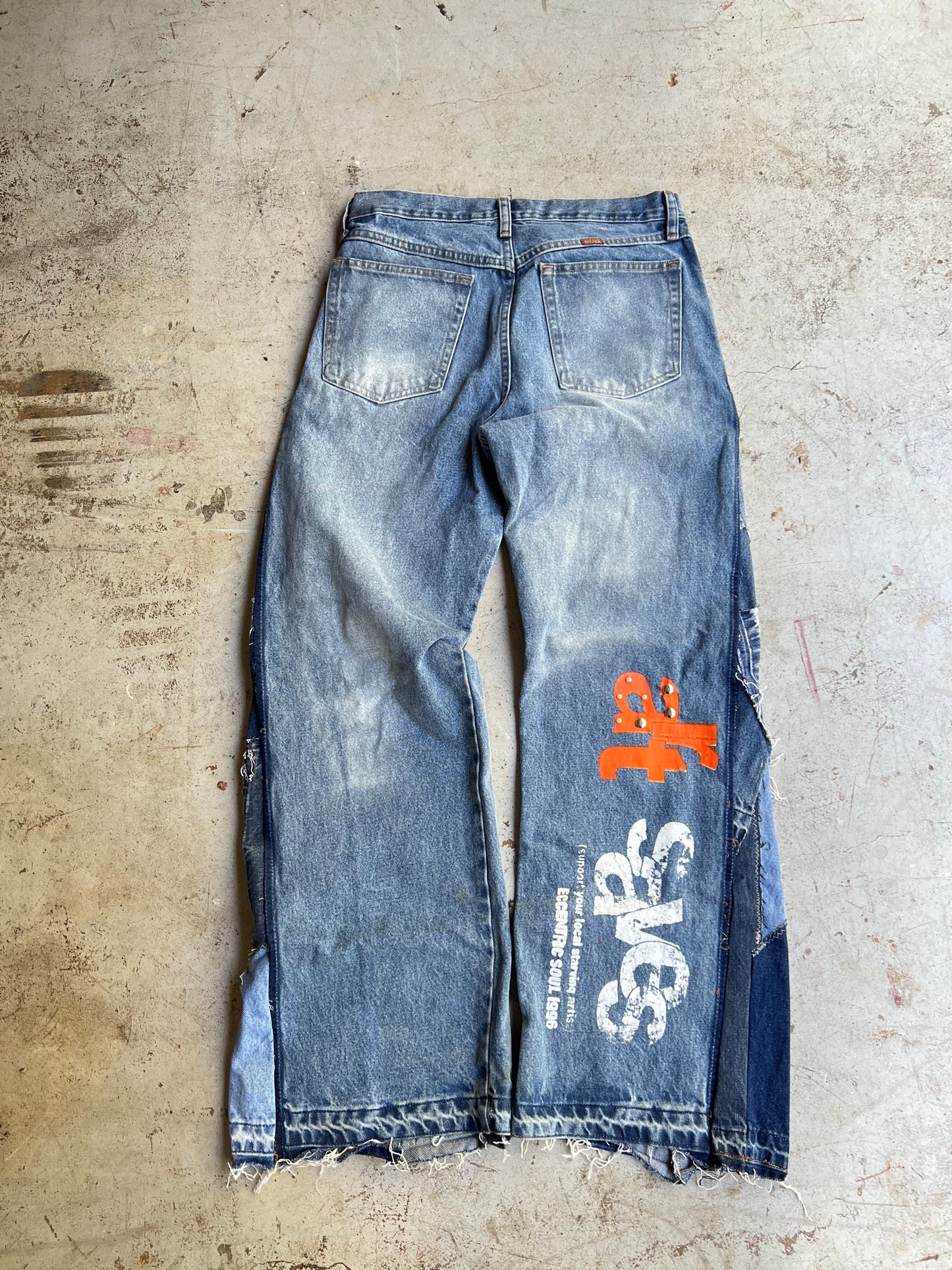 "Bloom" Denim 1 of 1 Mid Blue Wash