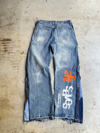 "Bloom" Denim 1 of 1 Mid Blue Wash