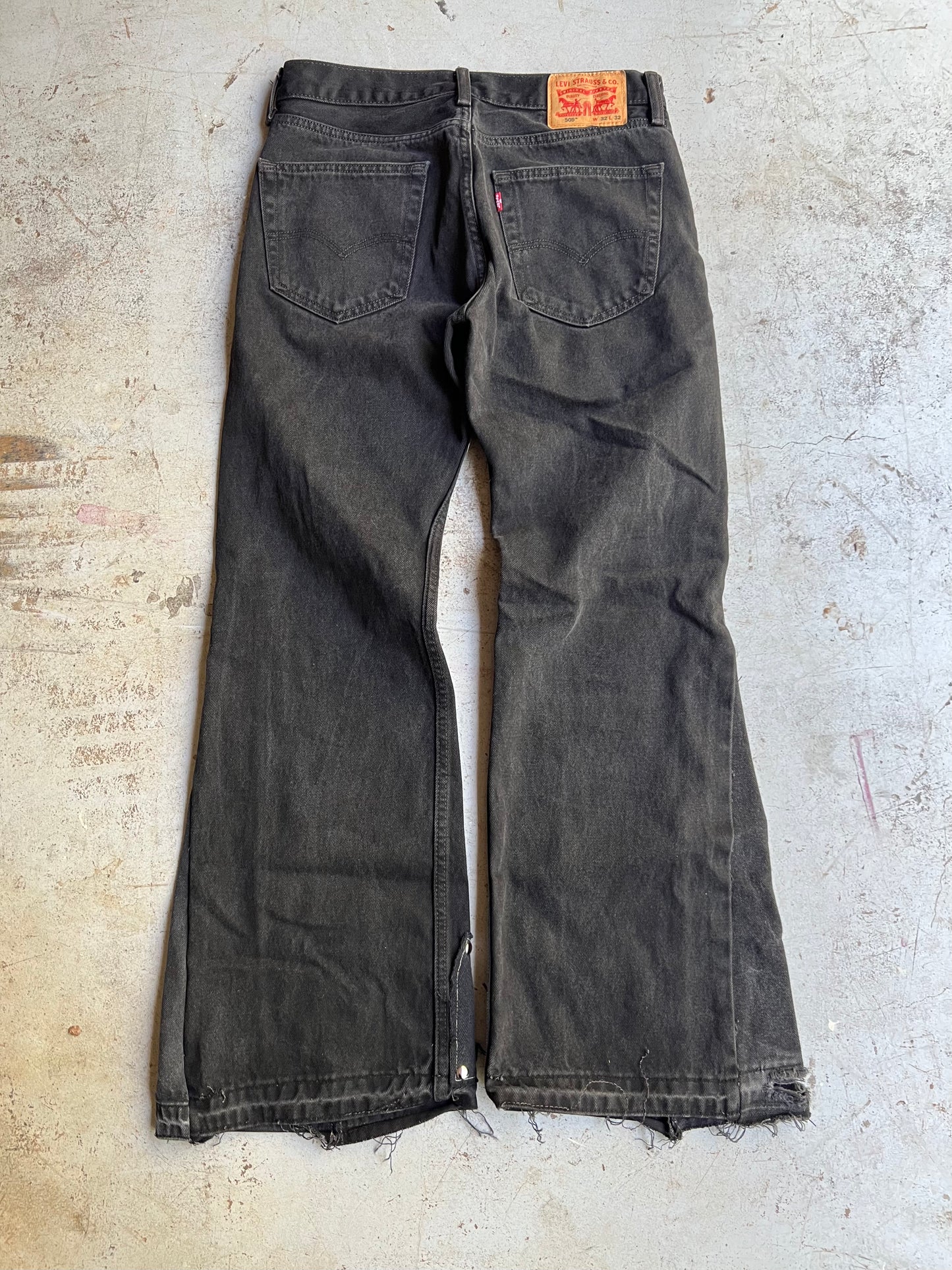 "Bloom" Denim 1 of 1 Dark Black Wash