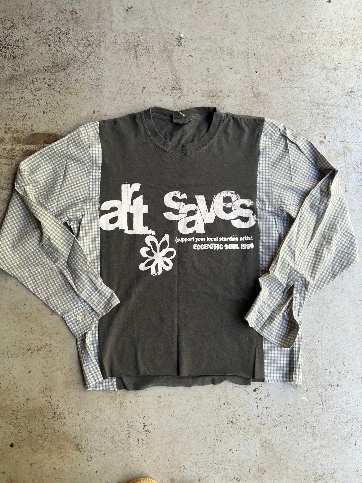 "Art Saves" Flannel Tee