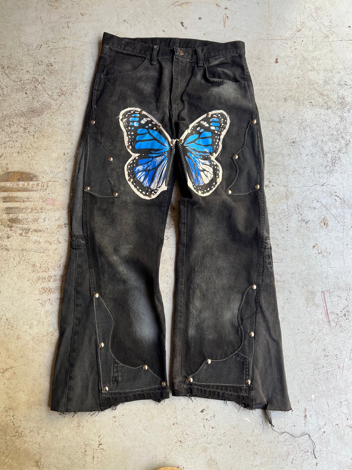 "Bloom" Denim 1 of 1 Mid Black Wash