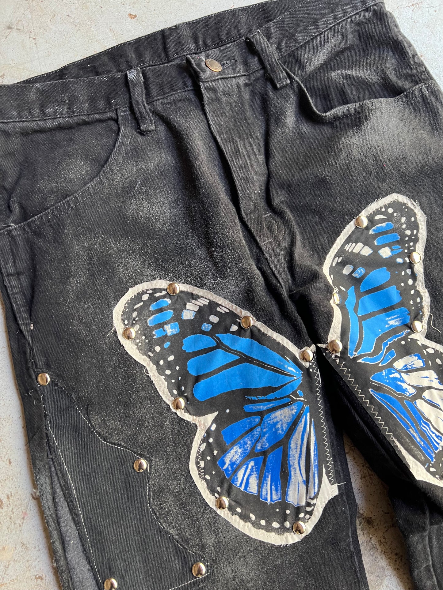 "Bloom" Denim 1 of 1 Mid Black Wash